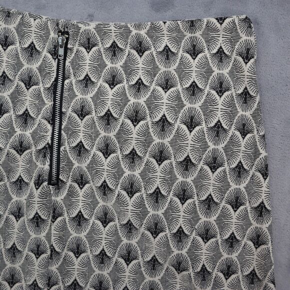 Sans Souci Skirt Womens M Black Flat Front Pockets Back Zip Above Knee A Line - Picture 14 of 16